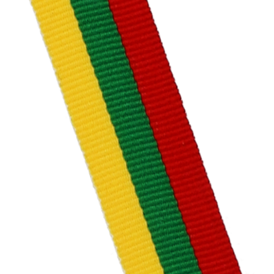Juostelė medaliui R/GN/Y 11mm