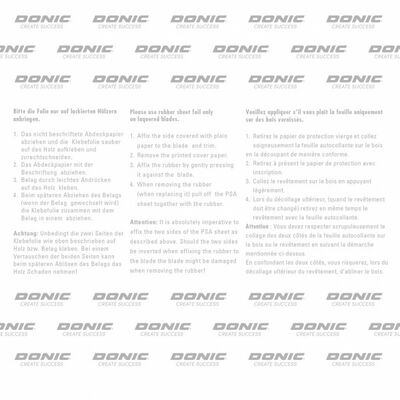 Klijavimo plėvelė DONIC Gluing Foil