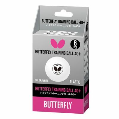 Kamuoliukai Butterfly Training Ball 40+ (6 vnt.)